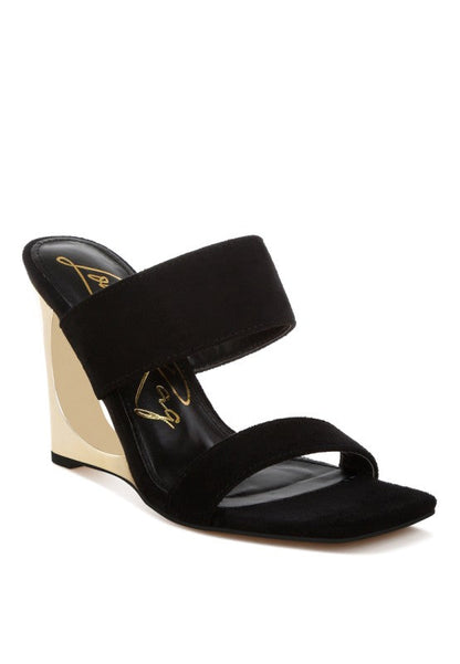 Zimeski Sculpted Wedge Slip-On Sandals