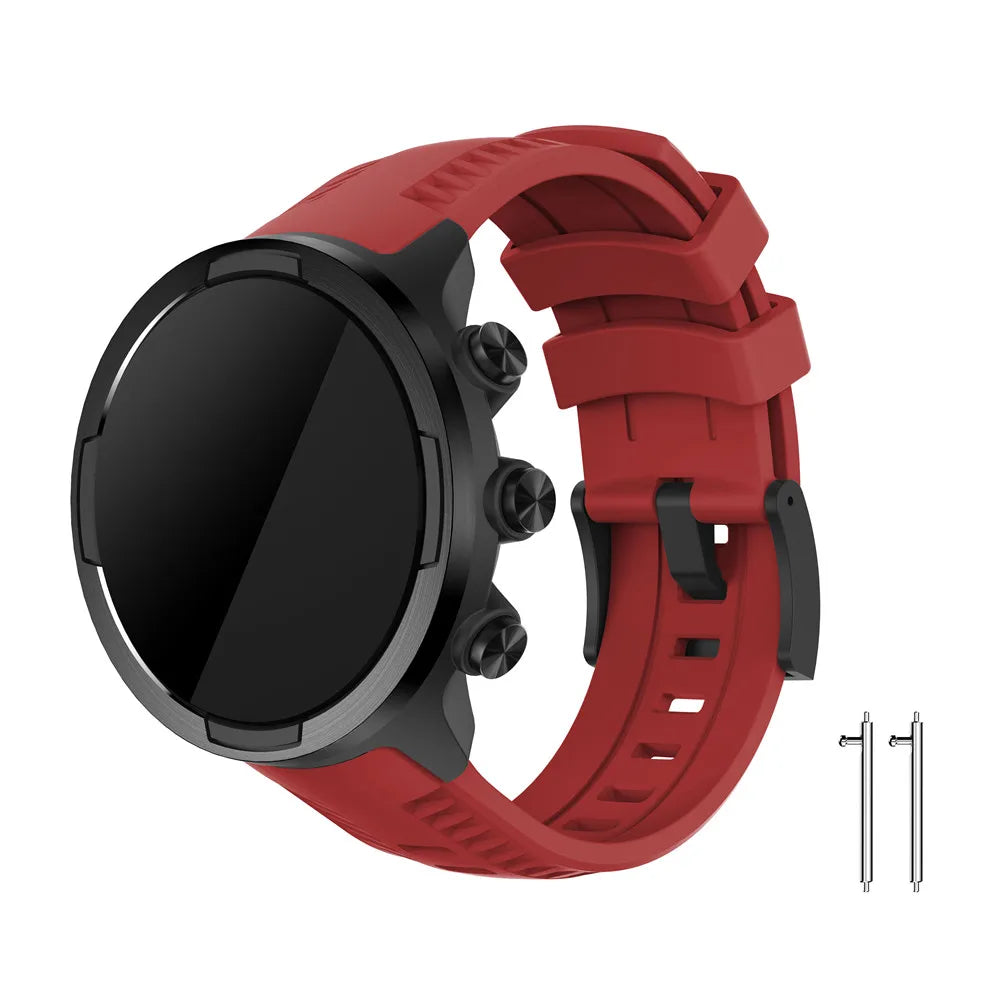 Fashion Silicone original strap 24mm watchband For Suunto 9/9 Baro/D5/Sport baro/spartan sport/Spartan Sport Wrist HR bracelet