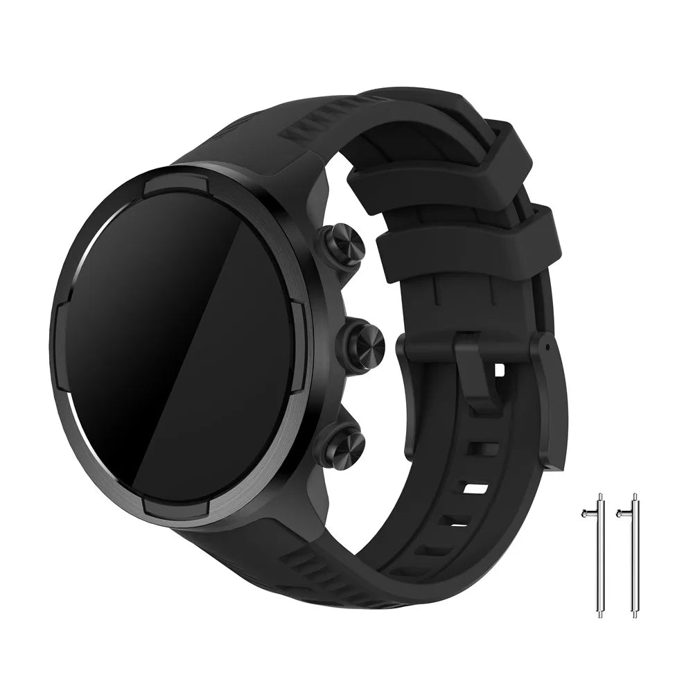 Fashion Silicone original strap 24mm watchband For Suunto 9/9 Baro/D5/Sport baro/spartan sport/Spartan Sport Wrist HR bracelet
