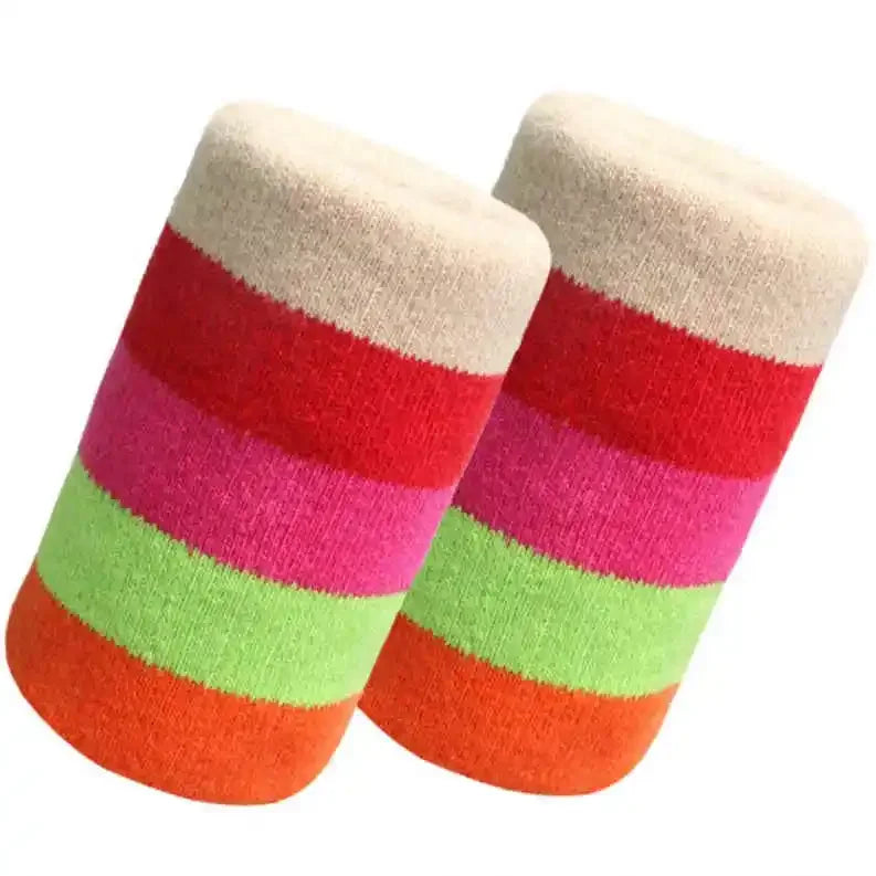 1PC Colorful Striped Sport Wristband Unisex Men Women Cotton Sport Sweatband Wristband Gym Running Sport Safety Wrist Protector