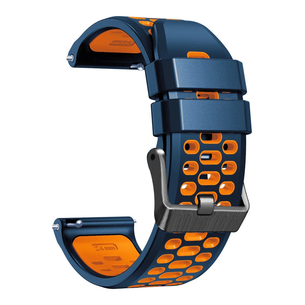 24mm Sport Silicone Strap For Suunto 9 Baro 7 D5 Spartan Sport Smartwatch Replacement Watch band For Spartan Sport Wrist HR/Baro