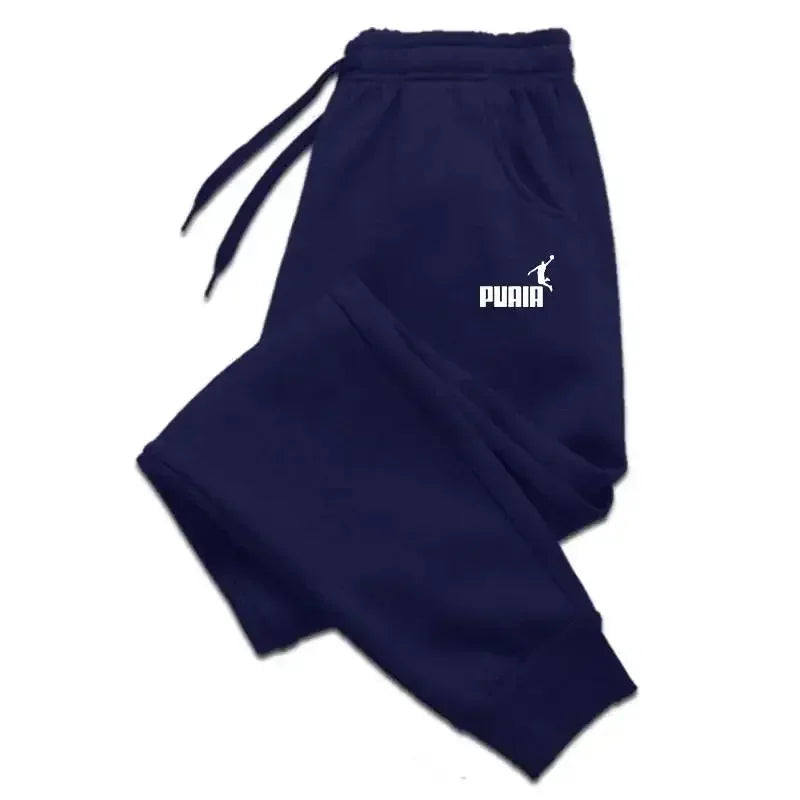 2026 Men's Trousers for Autumn and Winter, Men's Casual Pants, Fashionable Soft Sportswear Pants, Jogging Sports Logo Print