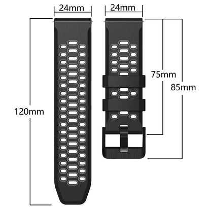 24mm Sport Silicone Strap For Suunto 9 Baro 7 D5 Spartan Sport Smartwatch Replacement Watch band For Spartan Sport Wrist HR/Baro