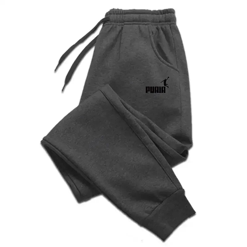2026 Men's Trousers for Autumn and Winter, Men's Casual Pants, Fashionable Soft Sportswear Pants, Jogging Sports Logo Print