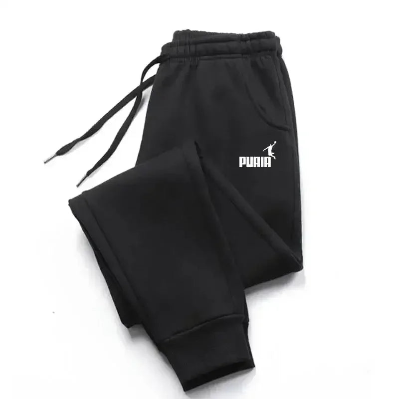 2026 Men's Trousers for Autumn and Winter, Men's Casual Pants, Fashionable Soft Sportswear Pants, Jogging Sports Logo Print